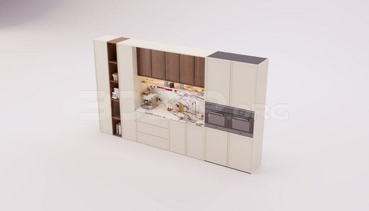 18012. Free 3ds Max Kitchen Model Download (1)