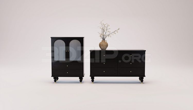 18014. Free 3ds Max Display Cabinets Model Download (2)