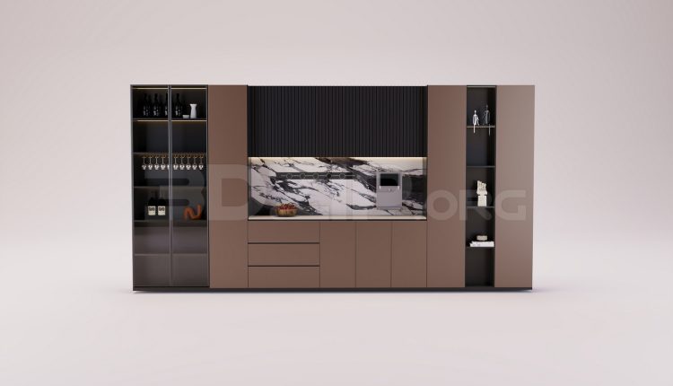 18019. Free 3ds Max Decorative Cabinets Model Download (1)