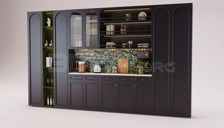 18025. Free 3ds Max Decorative Cabinets Model Download (3)