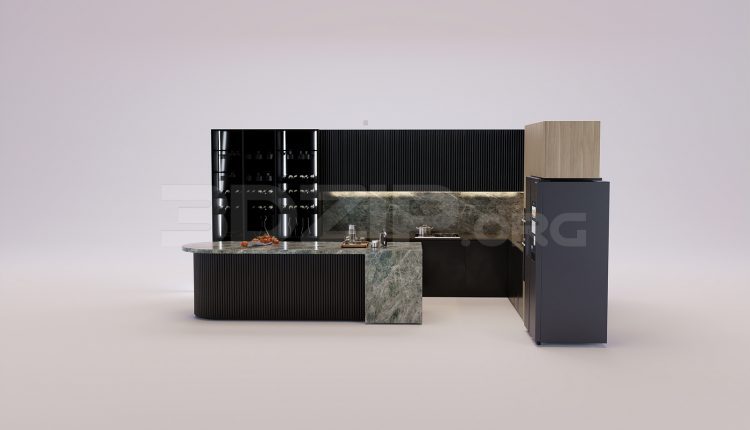 18045. Free 3ds Max Kitchen Model Download (2)