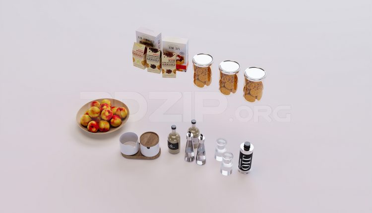 18061. Free 3ds Max Tableware Kitchen Model Download (2)
