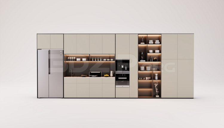 18062. Free 3ds Max Kitchen Model Download (2)