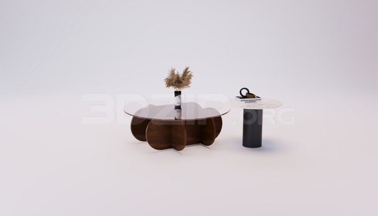 18089. Free 3ds Max Tea Table Model Download (2)