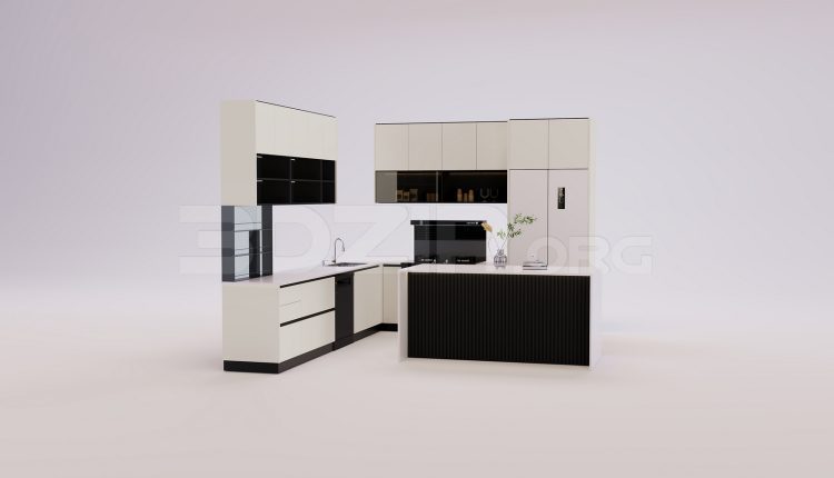 18096. Free 3ds Max Wine Cabinet Model Download (2)
