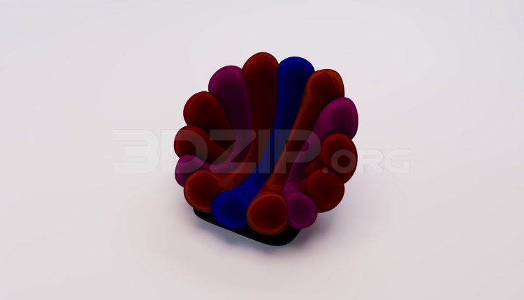 18102. Free 3ds Max Armchair Model Download (1)
