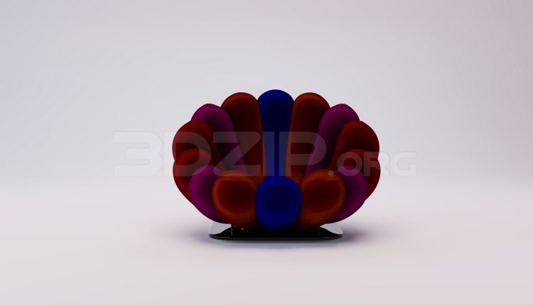 18102. Free 3ds Max Armchair Model Download (2)