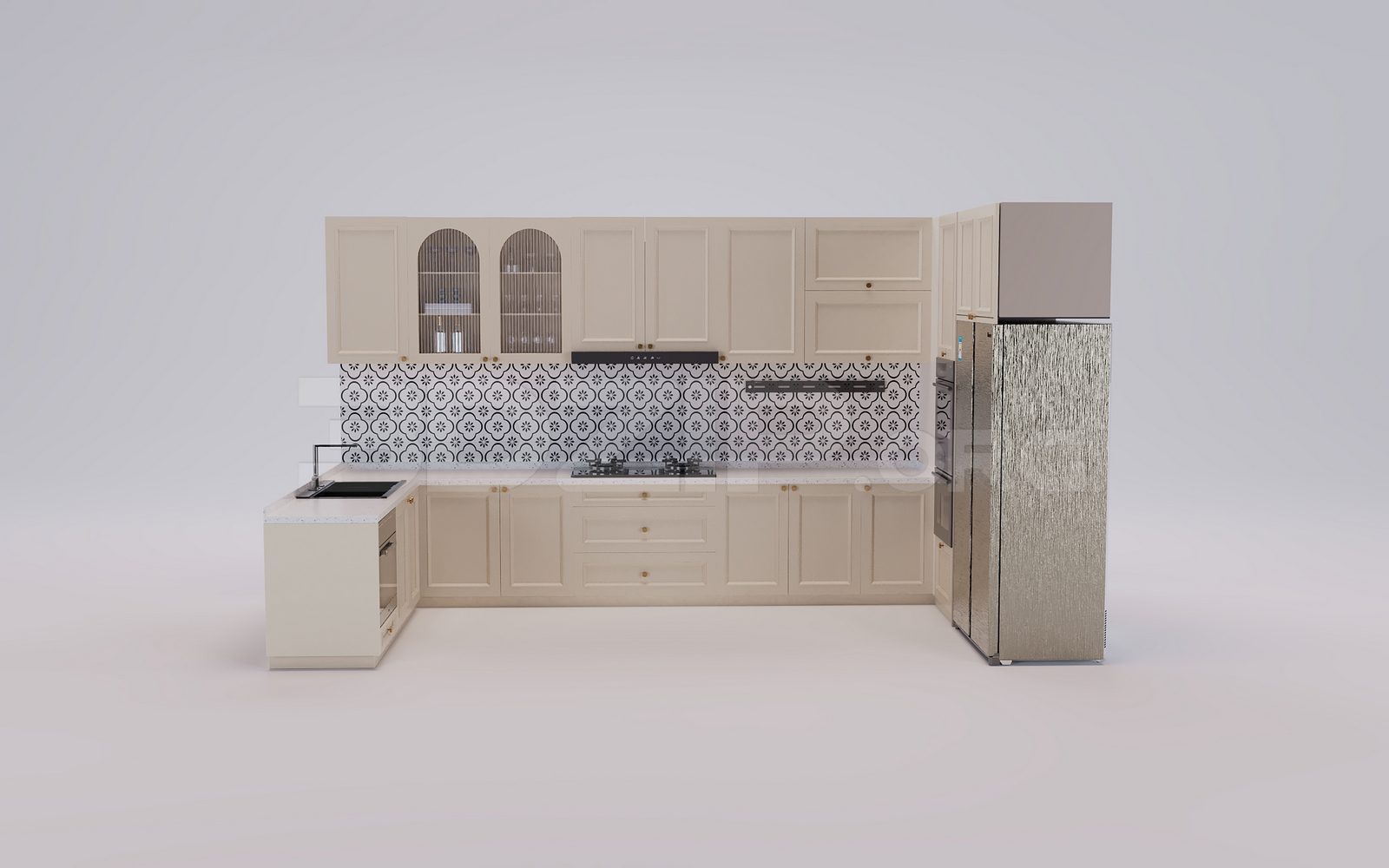 18111. Free 3ds Max Kitchen Model Download (1)