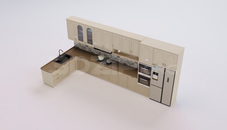 18140. Free 3ds Max Kitchen Model Download (2)