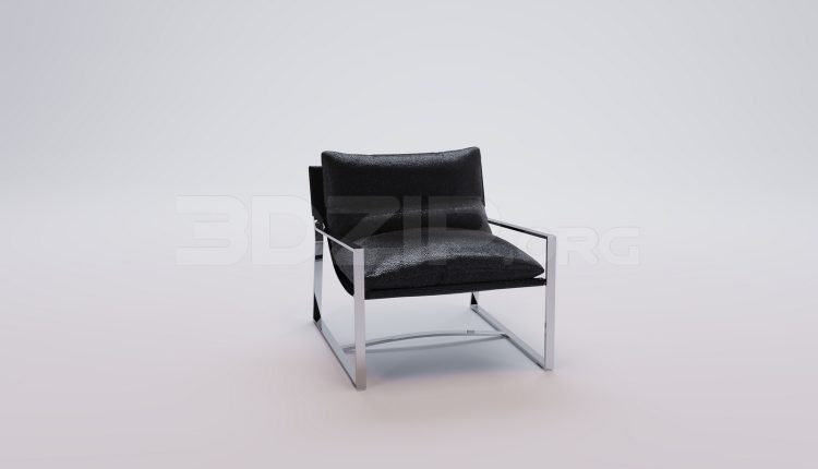 18164. Free 3ds Max Armchair Model Download (1)