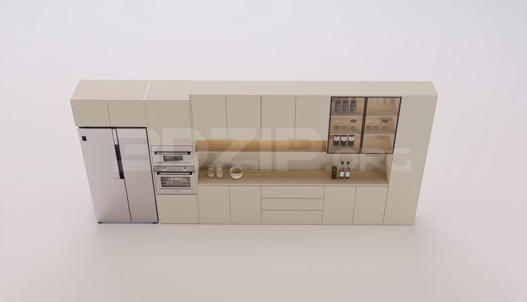 18169. Free 3ds Max Wine Cabinet Model Download (1)
