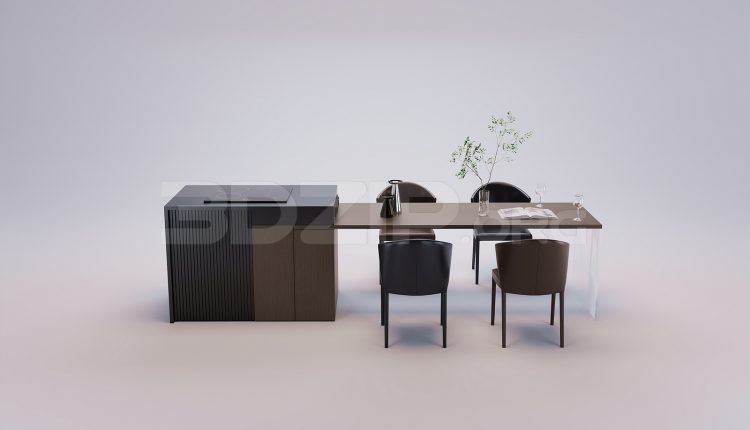 18240. Free 3Ds Max Kitchen Island Model Download (2)