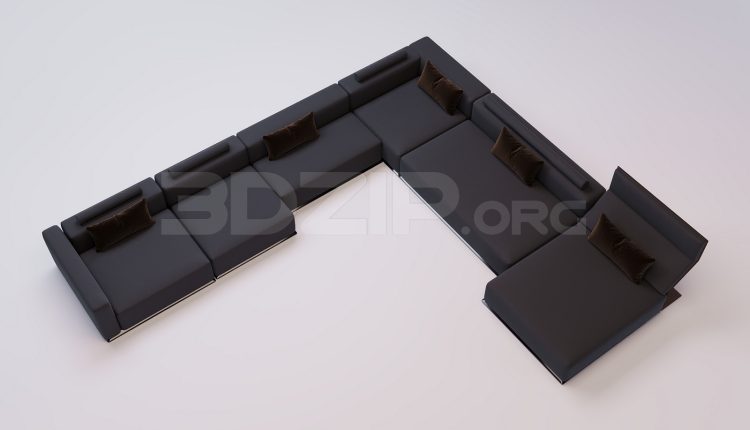 18242. Free 3Ds Max Sofa Model Download (1)