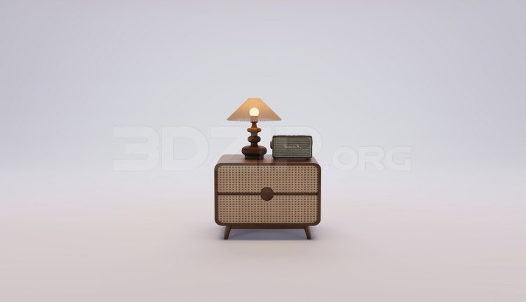 18275. Free 3Ds Max Bedside Table Model Download (2)