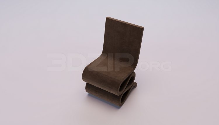 20158. 3Ds Max Chair Model Free Download (2)