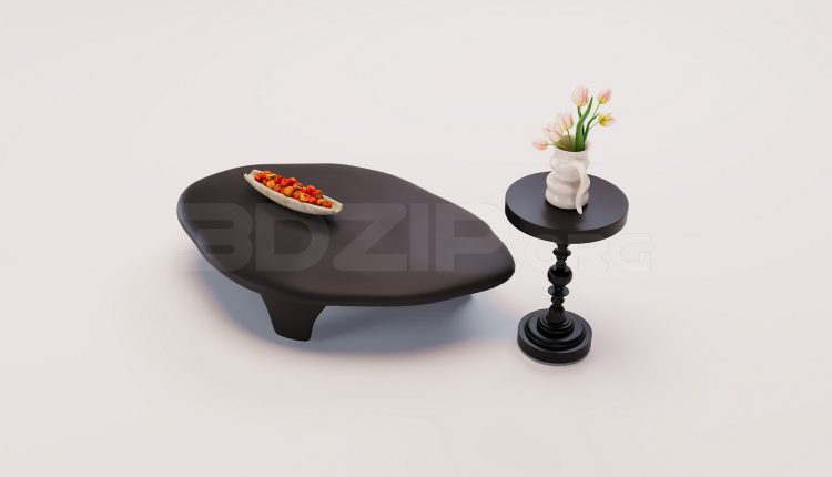 20175. Free 3Ds Max Tea Table Model Download (1)
