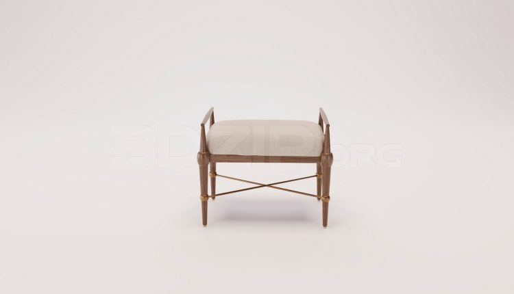 20184. Free 3Ds Max ottoman stool Model Download (2)