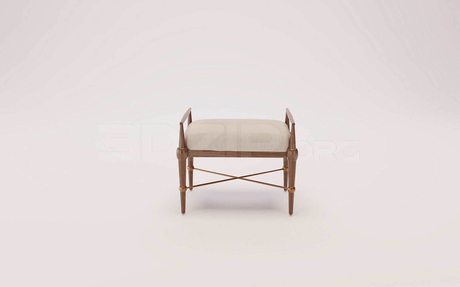 20184. Free 3Ds Max ottoman stool Model Download (2)