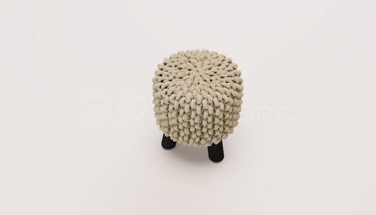 20188. Free 3Ds Max Stool Model Download (1)