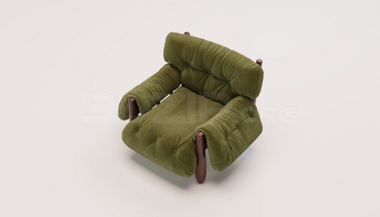 20191. 3Ds Max Armchair Model Free Download (2)