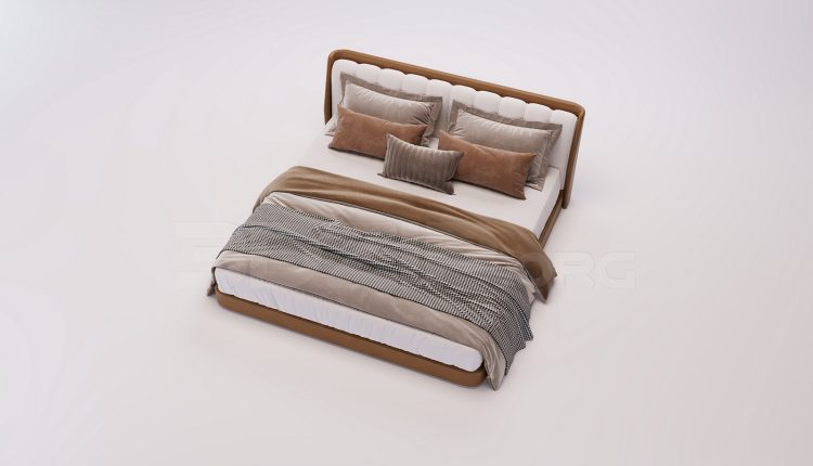 20217. Download 3Ds Max Bed Model for Free (2)