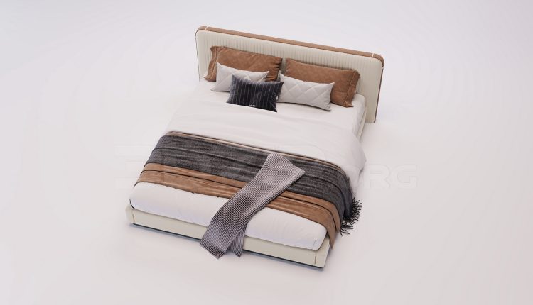20219. 3Ds Max Bed Model Free Download (2)