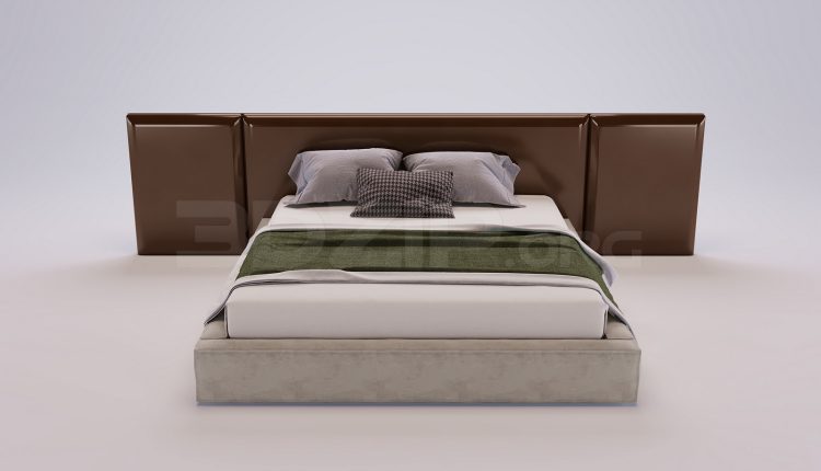 20222. Download 3Ds Max Bed Model for Free (1)