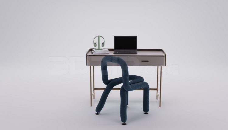 20225. Download Free 3Ds Max Work Desk Model (2)