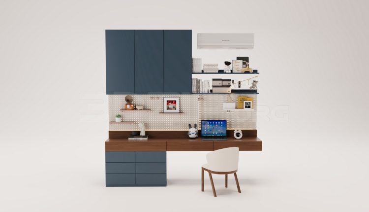 20229. Download Free 3Ds Max Work Desk Model (2)
