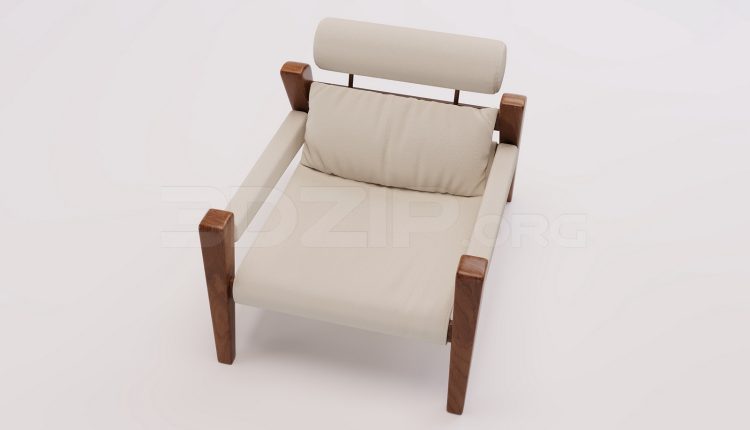20235. Free 3Ds Max Armchair Model Download (2)