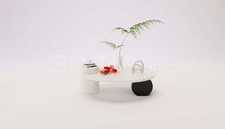 18329. Download Free 3d Tea Table Model For 3ds Max Interior Design (1)