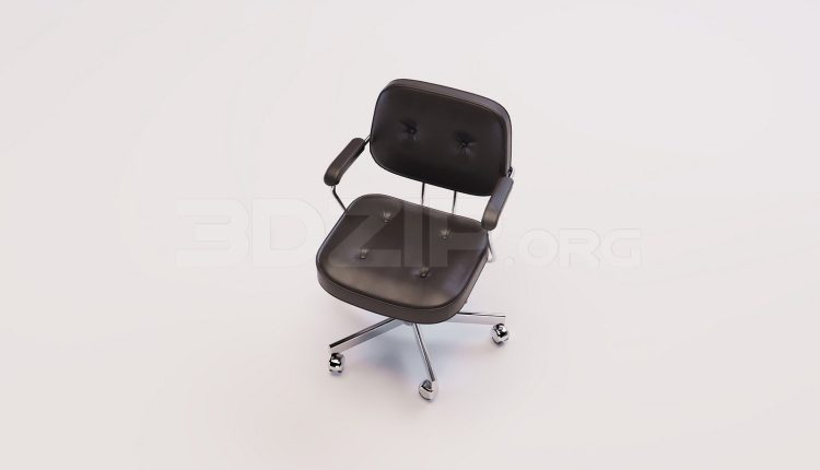 18332. Free 3ds Max Office Chair Model Download For Modern Interior Design (2)