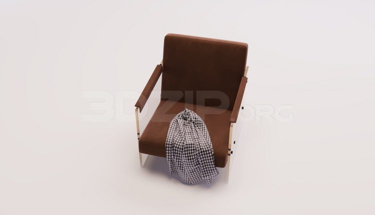 18350. Download Free Armchair 3D Model for 3Ds Max Interior Projects (1)