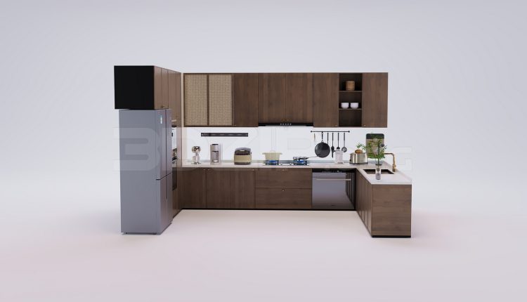 18364. Download Free 3Ds Max Kitchen Model (2)