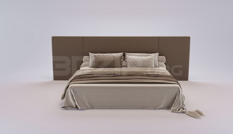 18377. Download Free Bed Model for 3Ds Max (1)