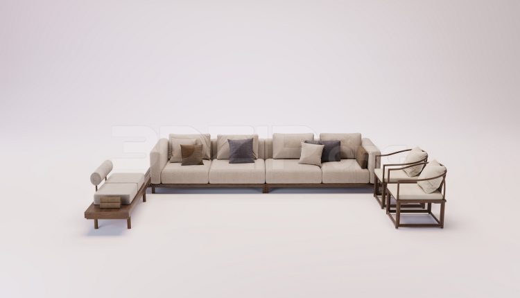 18382. 3Ds Max Sofa Model Free Download (1)