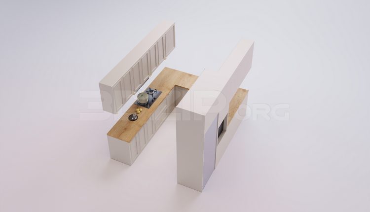 18394. Download Free 3Ds Max Kitchen Model (1)