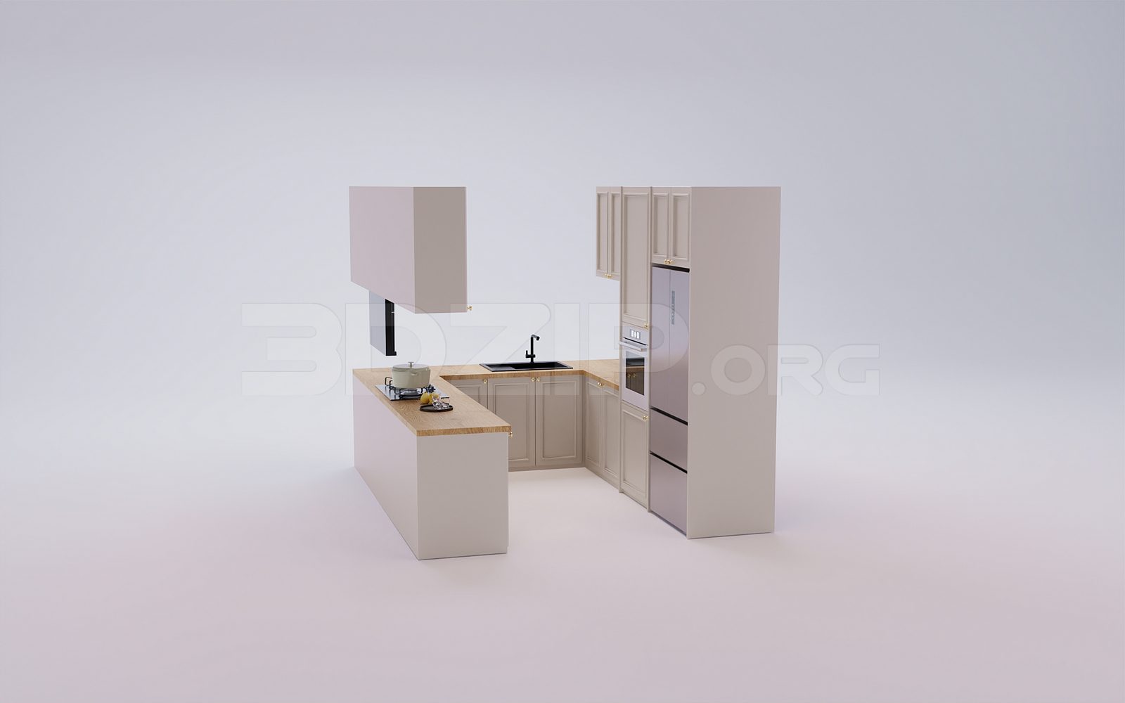 18394. Download Free 3Ds Max Kitchen Model (2)