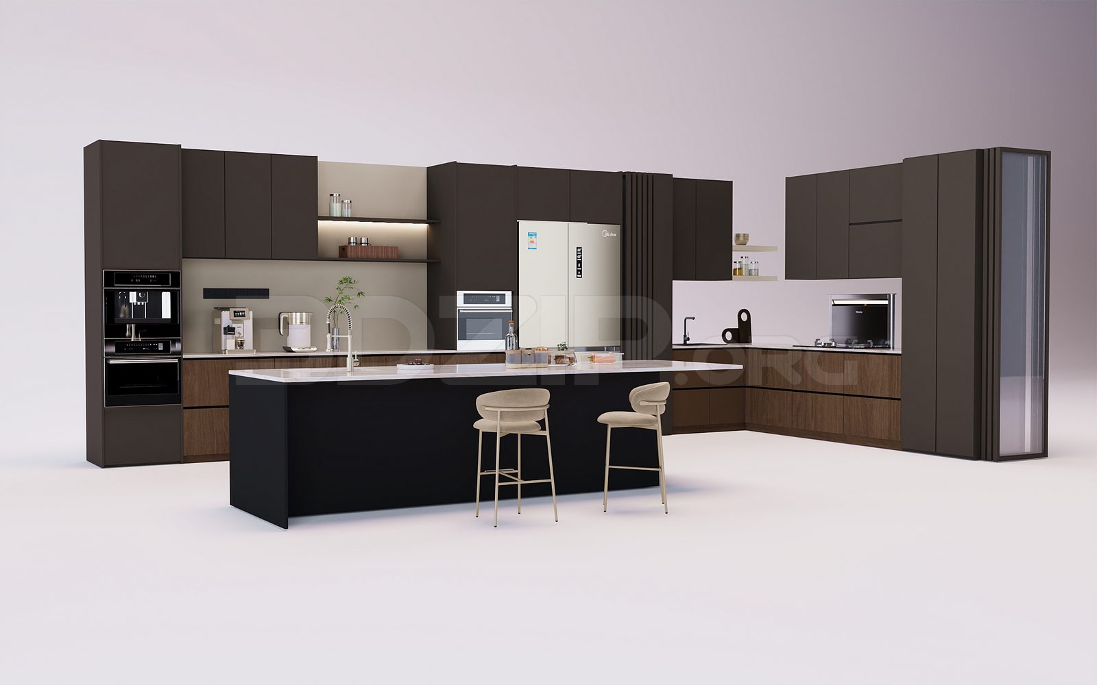 18399. Download Free 3Ds Max Kitchen Model (1)