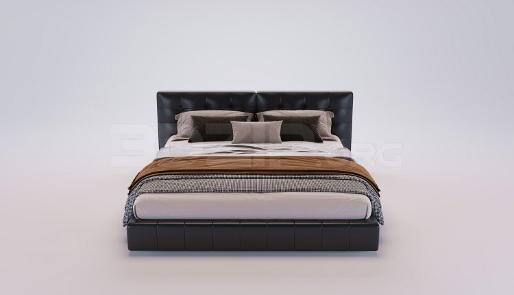 18409. Download Free Bed Model for 3Ds Max (1)