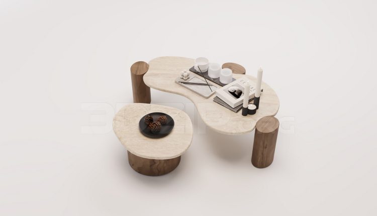 18428. Download Free 3D Tea Table Model for 3Ds Max Interior Design (2)