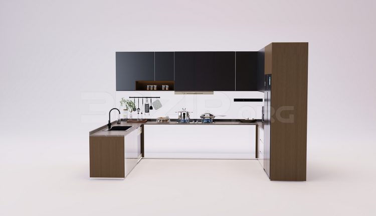 18432. Download Free 3Ds Max Kitchen Model (1)