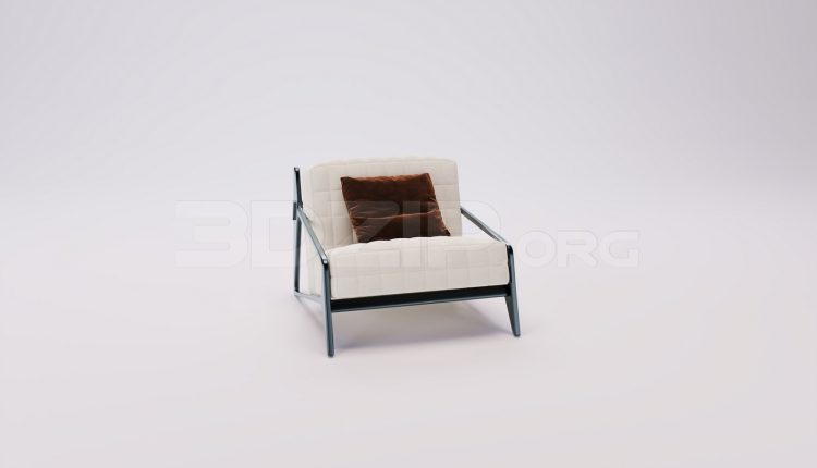 18438. Download Free Armchair Model for 3Ds Max (1)