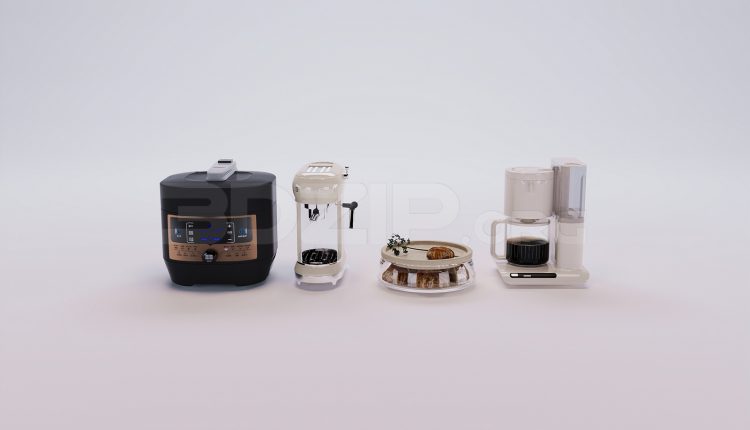 18442. Free 3Ds Max Tableware Kitchen Model Download (2)