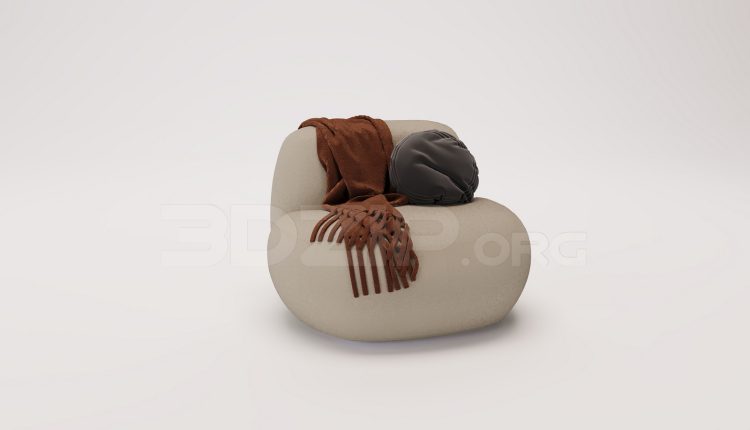 18461. Download Free Lounge Chair 3D Model for 3Ds Max Interior Projects (1)