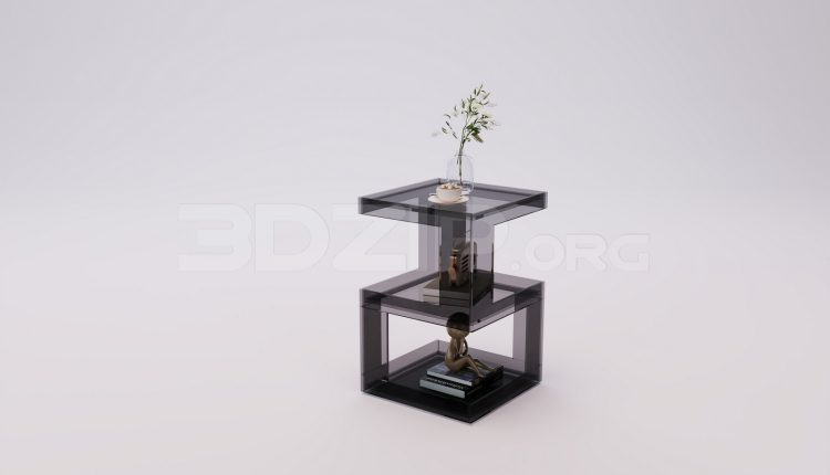 18467. Free 3Ds Max Bedside Table 3D Model Download (1)