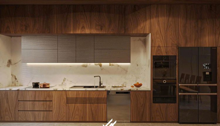 20237. 3ds Max Living Room – Kitchen Interior Model Download By Duong Duy Tran (2)