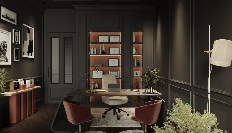 20238. 3ds Max Living Room – Kitchen Interior Model Download (1)