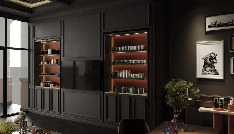 20238. 3ds Max Living Room – Kitchen Interior Model Download (7)