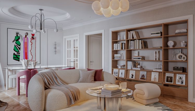 13817. 3ds Max Apartment Interior Model Download By Le Hieu (11)